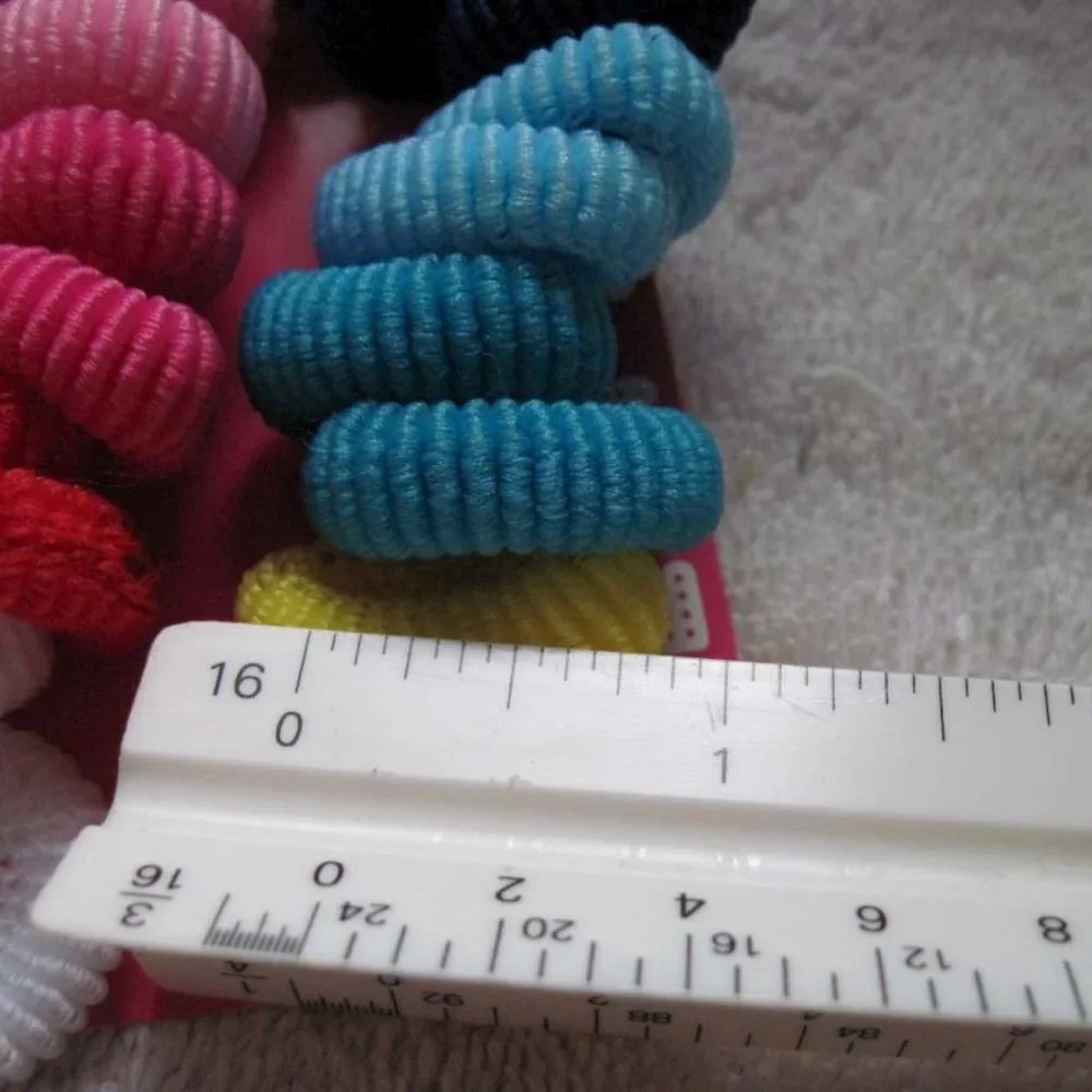 20 Goody Ouchless Sm Gentle Fit Terry Fabric Hair Band Elastic Ponytail Holders